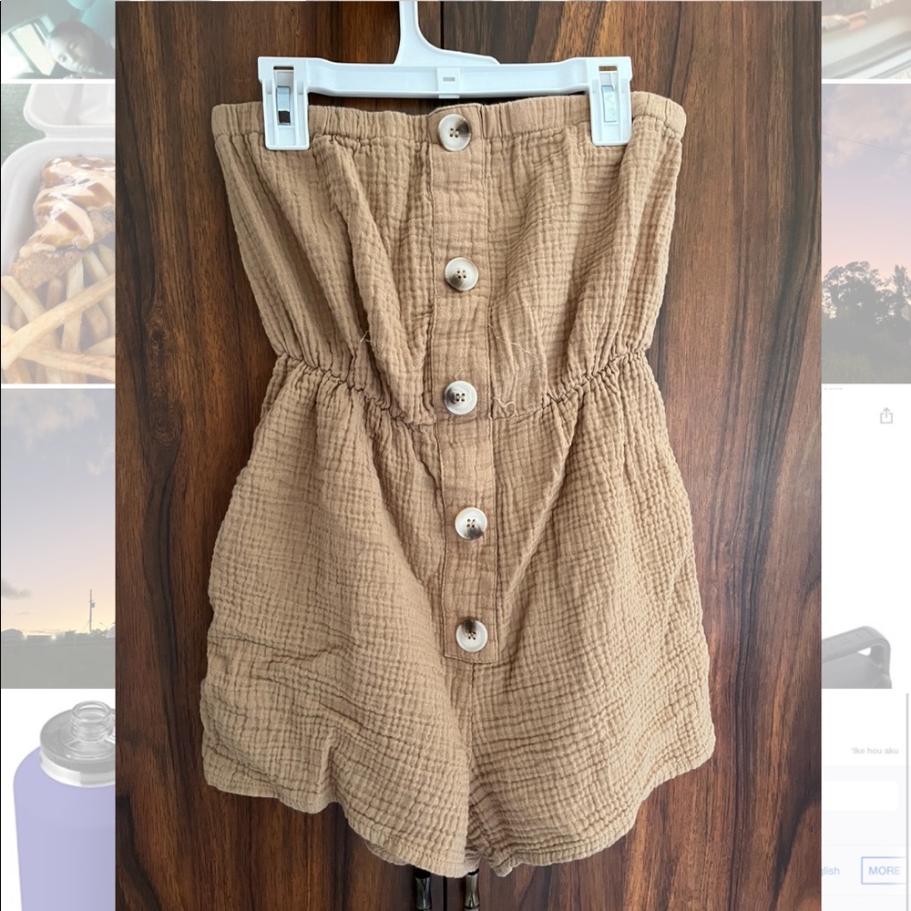 Strapless Romper
